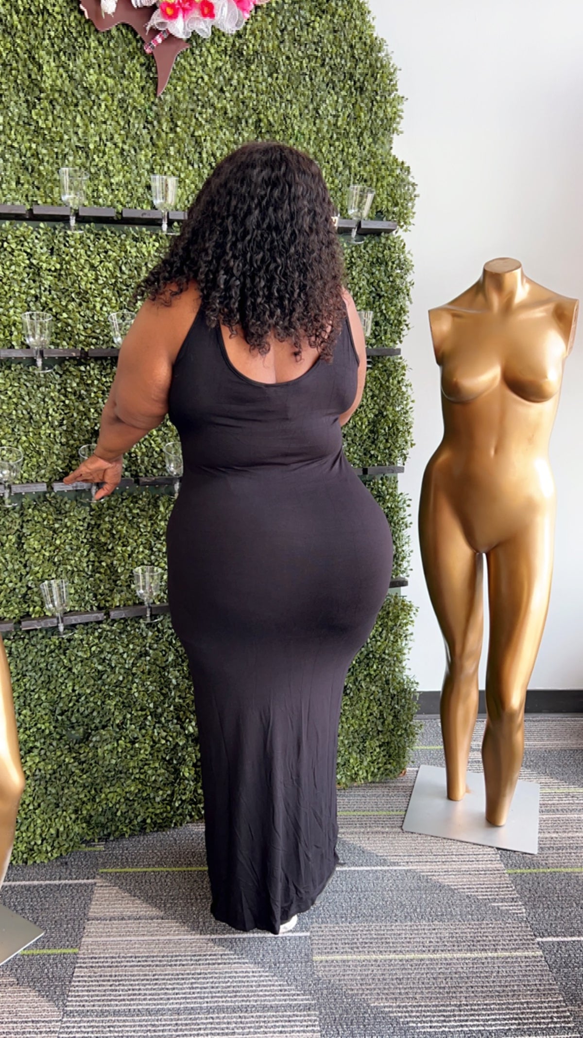 Criss Cross O Ring Maxi Dress