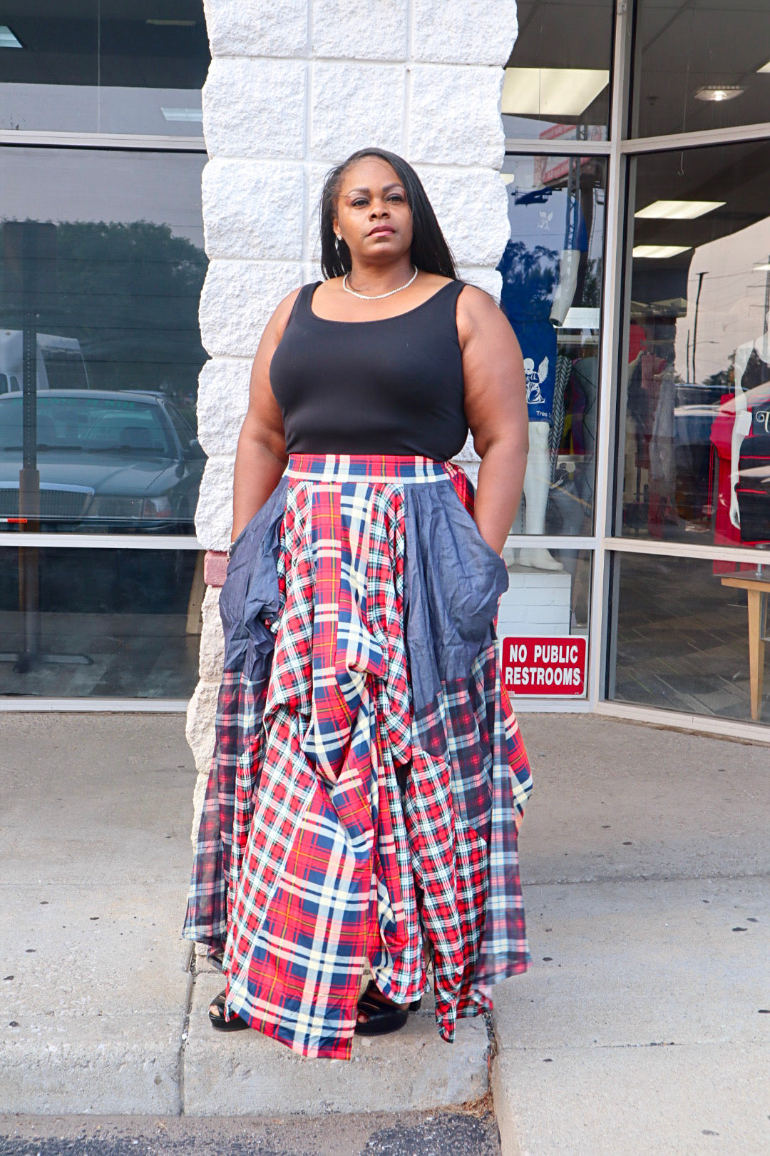 The Damsel Skirt-Skirt-Tres Unique Boutique-S-RED-Tres Unique Boutique