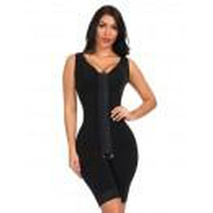 Tres Hooks Crotchless Large Bust Full Body Shaper-Shapewear-Tres Unique Boutique-S-BK1-Tres Unique Boutique