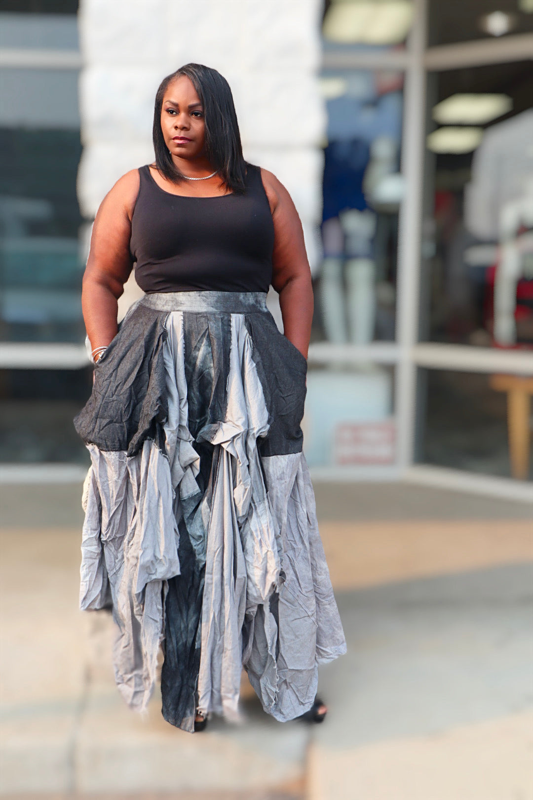 The Damsel Skirt-Skirt-Tres Unique Boutique-S-GRAY-Tres Unique Boutique