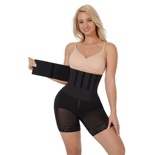 2 & 1 High Waist Butt-Lifting Shaper Shorts