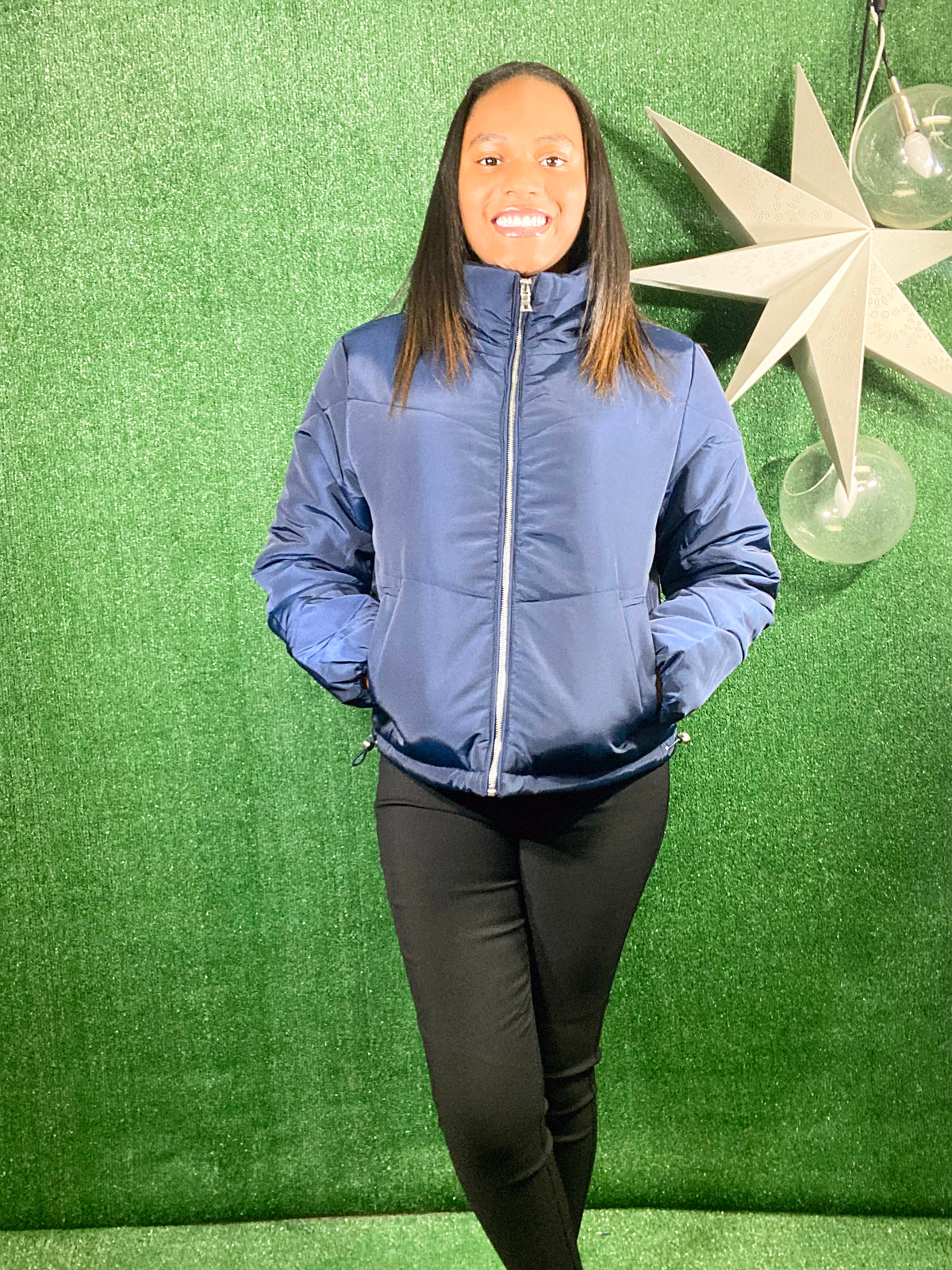 Split Second Puffer Coat-JACKET-Tres Unique Boutique-S-Navy-Tres Unique Boutique