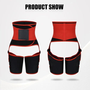 Thigh / Waist Trainer-Shapewear-Tres Unique Inc.-Red / Black-3XL-Tres Unique Boutique