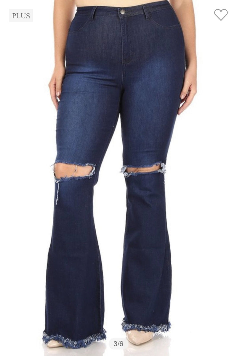 THE FLARE JEANS-JEANS-Tres Unique Boutique-S-Dark-Tres Unique Boutique
