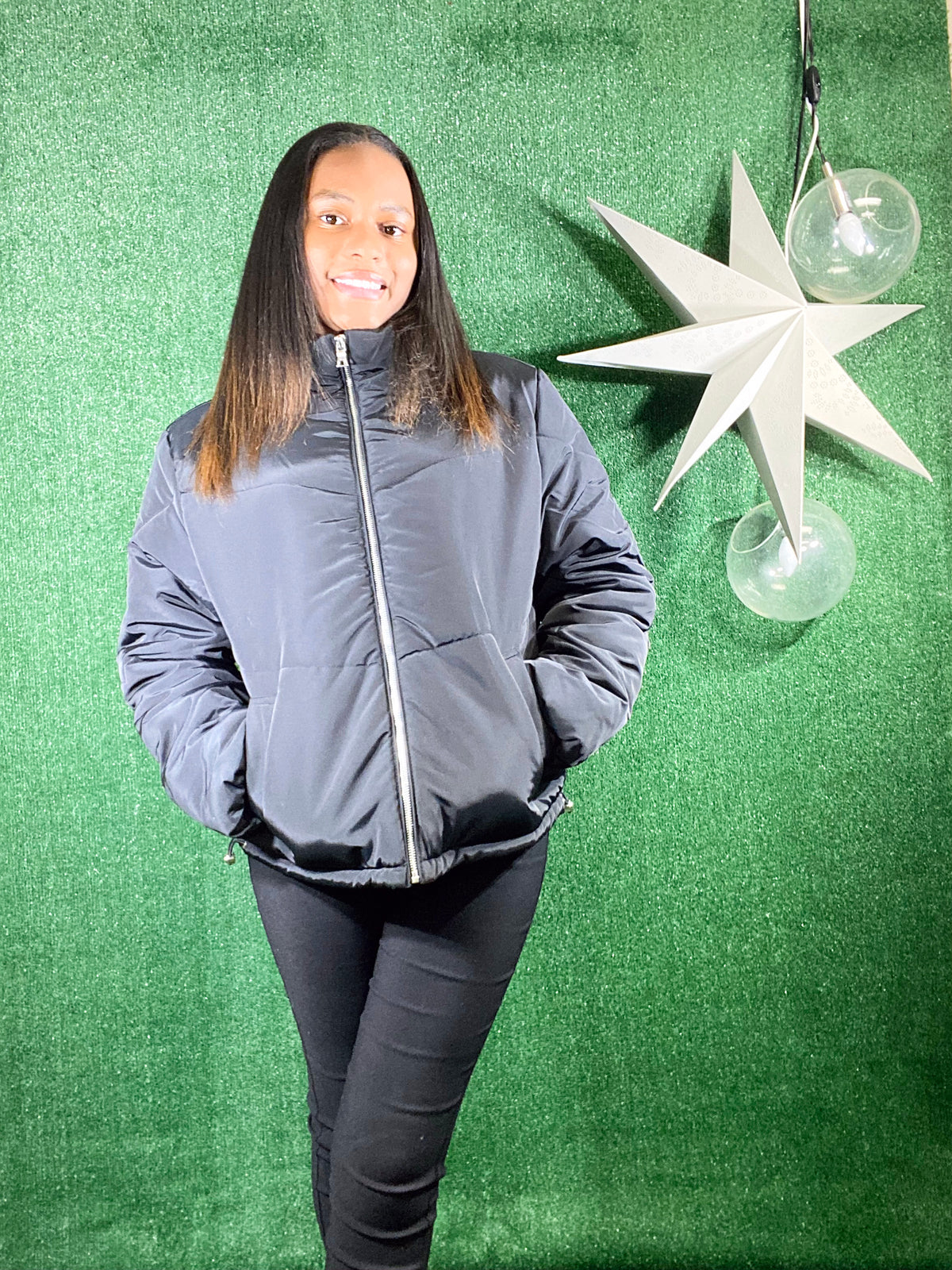 Split Second Puffer Coat-JACKET-Tres Unique Boutique-S-Black-Tres Unique Boutique