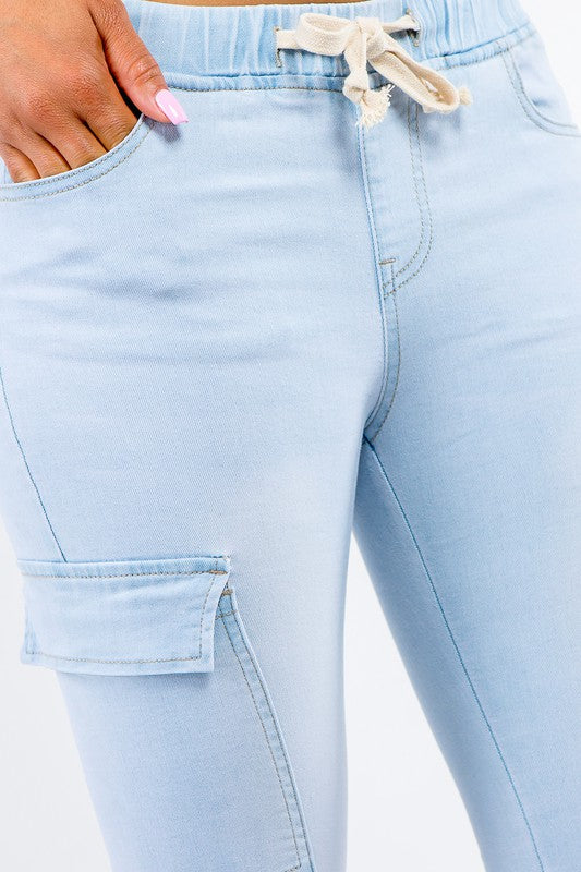 HIGH WAIST CARGO JOGGERS